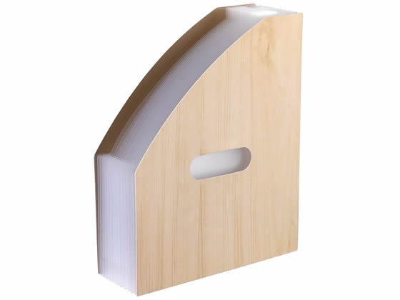 セキセイ WOODSSTYLE ドキュメントスタンド A4タテ ナチュラルブラウン 1冊(ご注文単位1冊)【直送品】