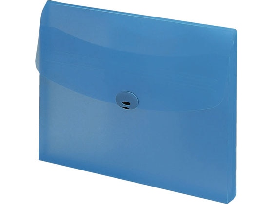コクヨ ドキュメントケース〈ハードタイプ〉 マチ30mm B4 クリヤーブルー 1冊(ご注文単位1冊)【直送品】