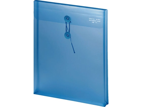 コクヨ ドキュメントケース〈エンベロープタイプ〉 A4タテ クリヤーブルー 1個(ご注文単位1個)【直送品】