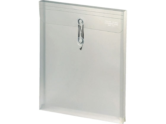 コクヨ ドキュメントケース〈エンベロープタイプ〉 A4タテ クリヤーホワイト 1個(ご注文単位1個)【直送品】