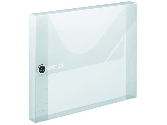 コクヨ ケースファイル〈キャリーオール〉 A4ワイド 透明 フ-C930T 1冊(ご注文単位1冊)【直送品】