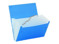 キングジム ドキュメントファイル(エコノミータイプ) A4 13ポケット 青 1冊(ご注文単位1冊)【直送品】