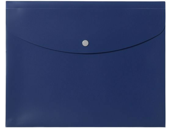 プラス シンプルワーク ポケット付エンベロープ(マチ付き)A4ヨコ ブルー10枚 1パック(ご注文単位1パック)【直送品】