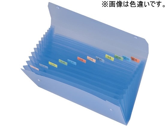 セキセイ ドキュメントファイル A4 13ポケット ホワイト 1冊(ご注文単位1冊)【直送品】