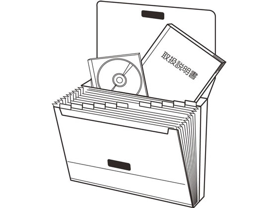 リヒトラブ REQUEST スーパーヴュー・ドキュメントケース 長3封筒 ホワイト 1冊(ご注文単位1冊)【直送品】