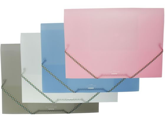 ビュートン フラットホルダー A4 バンド付 ピンク NFH-A4-CP 1冊(ご注文単位1冊)【直送品】