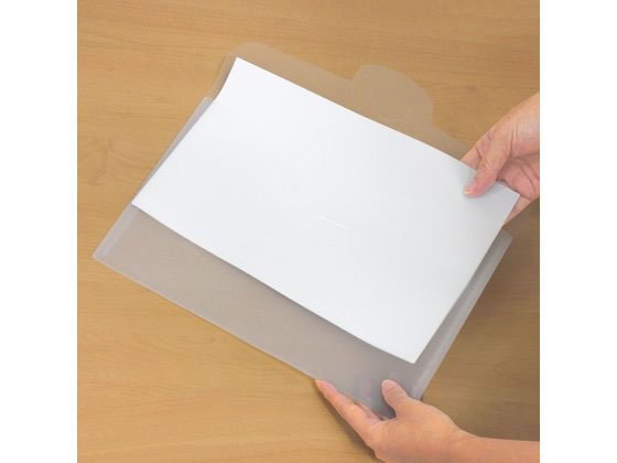 プラス ポケット付エンベロープ ヨコ型 クリアー 88734 FL-119CH 1枚(ご注文単位1枚)【直送品】