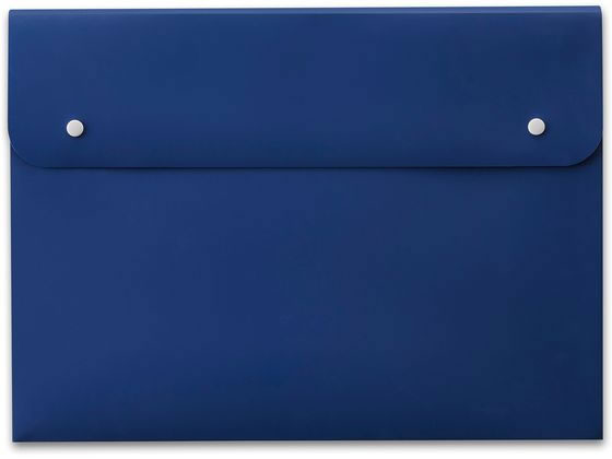 プラス ポケット付エンベロープ A3 マチ付ヨコ ブルー 88576 FL-140CH 1枚（ご注文単位1枚)【直送品】