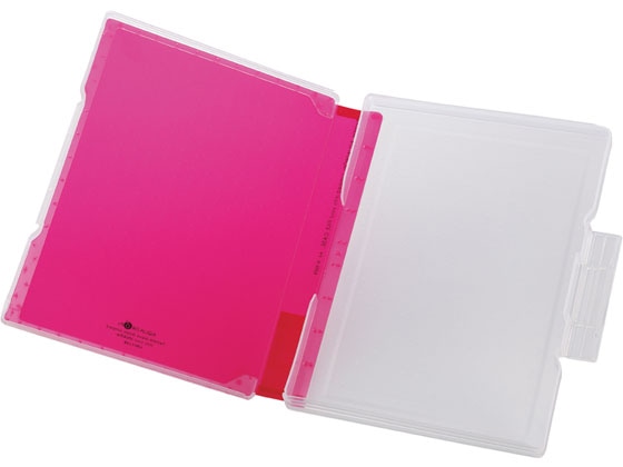 リヒトラブ AQUA DROPs ファイルケース A4 赤 A5029-3 1冊(ご注文単位1冊)【直送品】