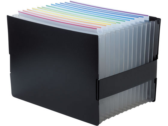 リヒトラブ AQUA DROPs BLACK STYLE ドキュメントボックスA4 A5093 1冊(ご注文単位1冊)【直送品】