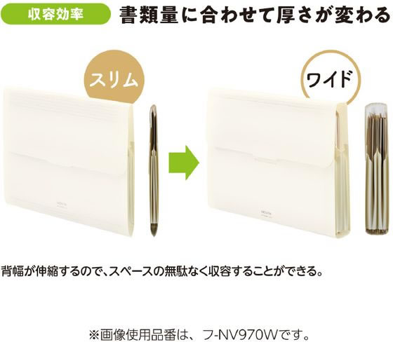 コクヨ 書類ファイル [ノビータ] A4ヨコ 6ポケット リーフグリーン 1冊（ご注文単位1冊)【直送品】