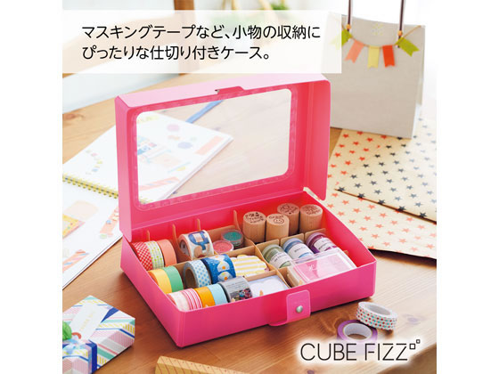 リヒトラブ CUBE FIZZ コレクションケース A5 パープル A698-10 1冊(ご注文単位1冊)【直送品】