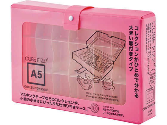 リヒトラブ CUBE FIZZ コレクションケース A5 ベージュ A698-16 1冊(ご注文単位1冊)【直送品】