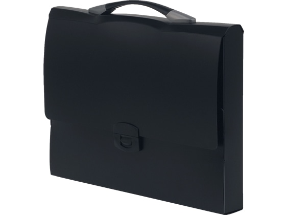 ビュートン スマートキャリアグリップボックス A4 取っ手付 ブラック 1冊(ご注文単位1冊)【直送品】