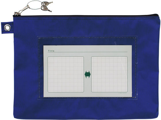 サクラクレパス ノータム・鍵付きメールバックマチナシ A4 紺 UNMA01-A4#38 1個(ご注文単位1個)【直送品】