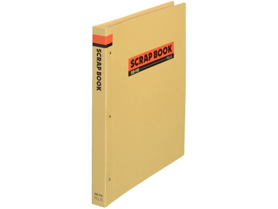 プラス スクラップブック 鋲留式 30枚 A4タテ SB-110 (33-227) 1冊(ご注文単位1冊)【直送品】