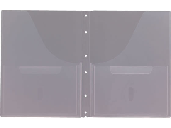 キングジム 取扱説明書ファイル用ポケット A4タテ 6穴 2枚 2630 1パック(ご注文単位1パック)【直送品】