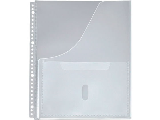 キングジム 取扱説明書ファイル用ポケット A4タテ 30穴 4枚 2630P 1パック(ご注文単位1パック)【直送品】