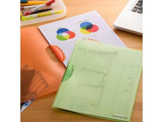 ライツ カラークリップレインボー A4タテ 30枚収容 イエロー 4176-00-15N 1冊(ご注文単位1冊)【直送品】