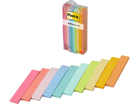 3M ポスト・イット ふせんハーフ マルチカラー 560MC 1パック（ご注文単位1パック)【直送品】