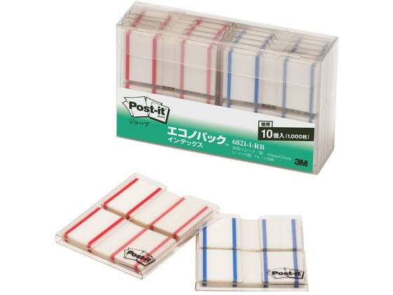 ポスト・イット ジョーブ エコノパック インデックス記入用 6821-1-RB 1箱（ご注文単位1箱)【直送品】