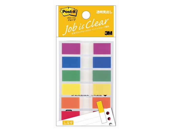 3M 〈ポスト・イット〉ジョーブ 透明見出し 683MH 1パック(ご注文単位1パック)【直送品】
