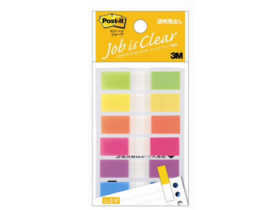 3M 〈ポスト・イット〉ジョーブ 透明見出し 683NEH 1パック(ご注文単位1パック)【直送品】