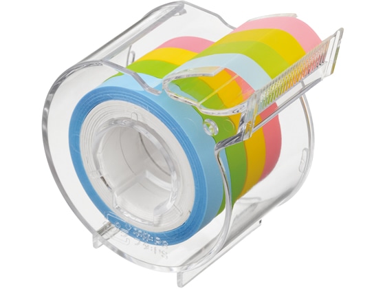 ヤマト メモックロールテープ フィルムタイプ 7mm幅 4色セット RF-7CH-6AN 1パック(ご注文単位1パック)【直送品】