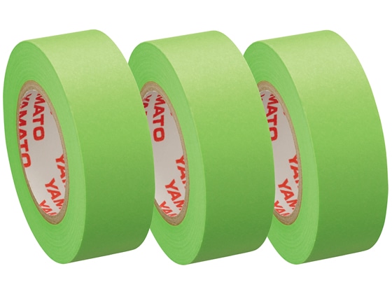 ヤマト メモックロールテープ詰替15mm蛍光紙 ライム 3巻 RK-15H-LI 1パック(ご注文単位1パック)【直送品】