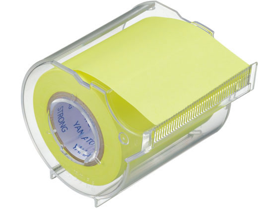 ヤマト メモックロールテープ 強粘着 50mm 蛍光レモン PRK-50CH-LE 1パック(ご注文単位1パック)【直送品】