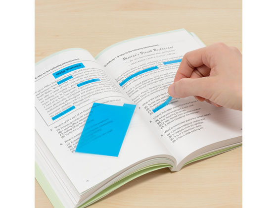 ヤマト CHIGIRU(チギル) 暗記用 50×80mm ブルー CHA-B 1個(ご注文単位1個)【直送品】