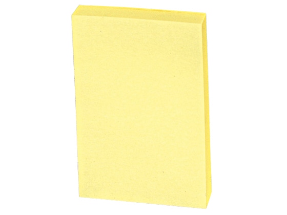 ビュートン 貼ってはがせるノリ付きメモ黄 10冊 MS-200Y 1箱(ご注文単位1箱)【直送品】