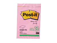 3M ポスト・イット 再生紙ノート ピンク 656RP-PN 1パック(ご注文単位1パック)【直送品】