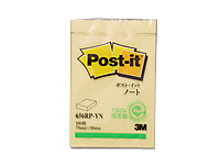 3M ポスト・イット 再生紙ノート イエロー 656RP-YN 1パック(ご注文単位1パック)【直送品】