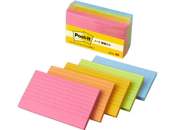 3M ポストイット罫線入り 635-5AN 1パック（ご注文単位1パック)【直送品】