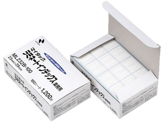 ニチバン マイタックラミネートインデックス青枠23×29mm 12片×100シート 1個(ご注文単位1個)【直送品】