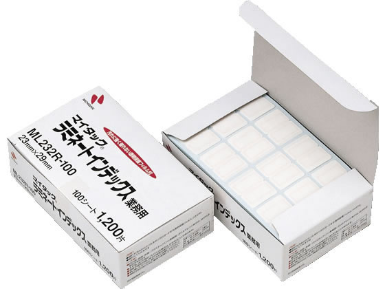 ニチバン マイタックラミネートインデックス赤枠23×29mm 12片×100シート 1個(ご注文単位1個)【直送品】