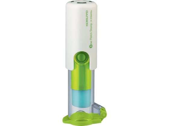 コクヨ ビニールパッチホルダー(ワンパッチスタンプ) グリーン タ-PSM10G 1セット（ご注文単位1セット)【直送品】