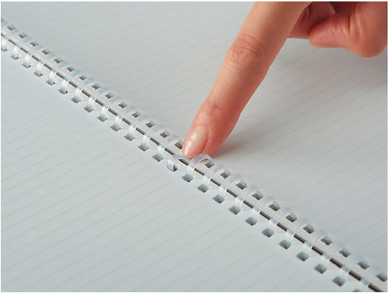 コクヨ ソフトリングノート(ドット入罫線)カットオフ セミB5 80枚 ライトグリーン 1冊(ご注文単位1冊)【直送品】