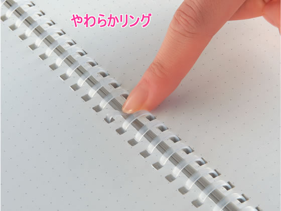 コクヨ ソフトリングノート セミB5 6mm罫 37行 透明 ス-SV508B-T 1冊(ご注文単位1冊)【直送品】