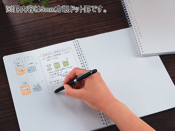 コクヨ ソフトリングノート セミB5 6mm罫 37行 透明 ス-SV508B-T 1冊(ご注文単位1冊)【直送品】