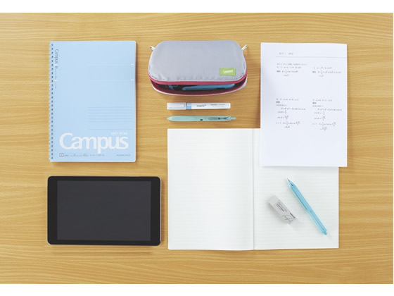 コクヨ キャンパス ソフトリングノート(ドット入罫線) セミB5 40枚 ピンク 1冊(ご注文単位1冊)【直送品】