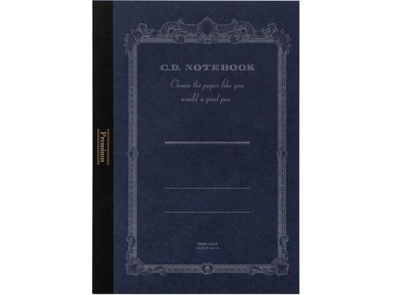 アピカ プレミアムCDノート ONE A5 7mm罫 24行 ネイビー CDSSA5Y 1冊(ご注文単位1冊)【直送品】