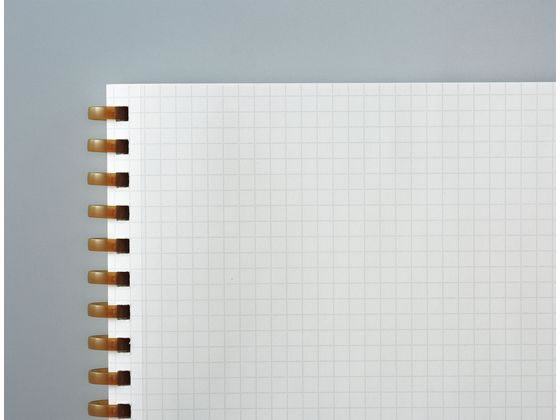 コクヨ ソフトリングノート Sooofa(スーファ) A5変形 方眼罫 ウォームグレー 1冊(ご注文単位1冊)【直送品】