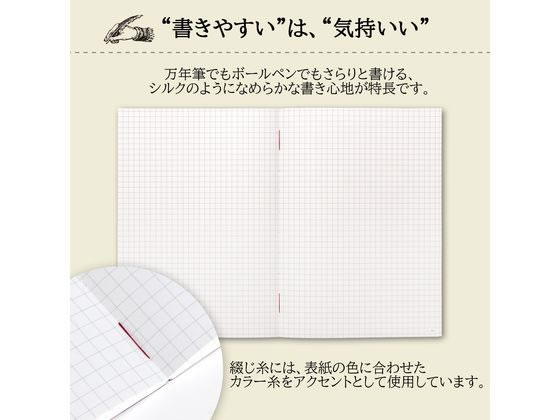 アピカ プレミアムCDノート ONE A5 5mm方眼罫 レッド CDSSA5S 1冊(ご注文単位1冊)【直送品】