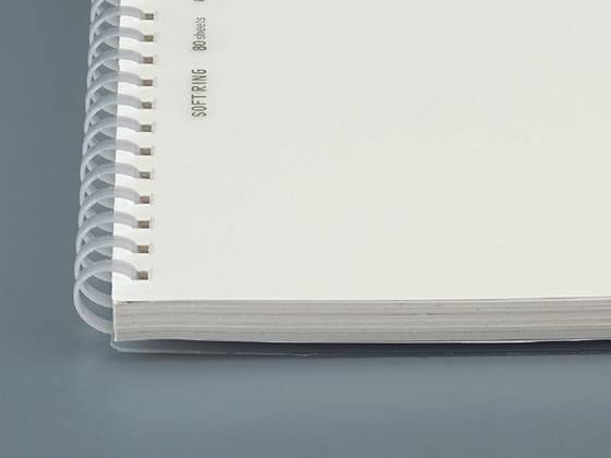 コクヨ ソフトリングノート 5mm方眼ドット罫 A5 80枚 透明 1冊（ご注文単位1冊)【直送品】