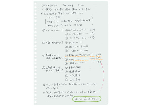 コクヨ ソフトリングノート 5mm方眼ドット罫 A5 80枚 透明 1冊（ご注文単位1冊)【直送品】