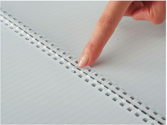 コクヨ ソフトリングノート(ドット入罫線)カットオフ A5 紫 ス-SV338BT-V 1冊(ご注文単位1冊)【直送品】