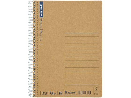 マルマン スパイラルノート B6 横罫80枚 N238ES 1冊（ご注文単位1冊)【直送品】