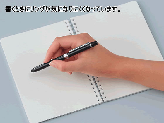 コクヨ ソフトリングノート クリア (方眼ドット罫)A6 80枚 ス-SV558WT-T 1冊(ご注文単位1冊)【直送品】
